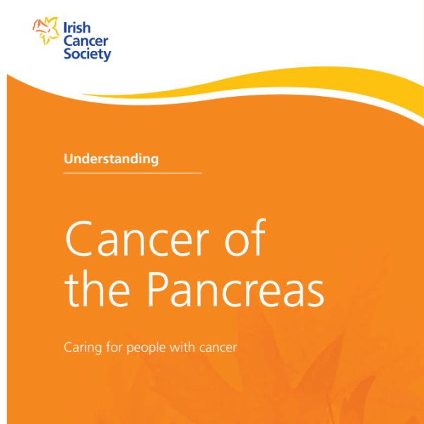 Cover of cancer of the pancreas patient booklet