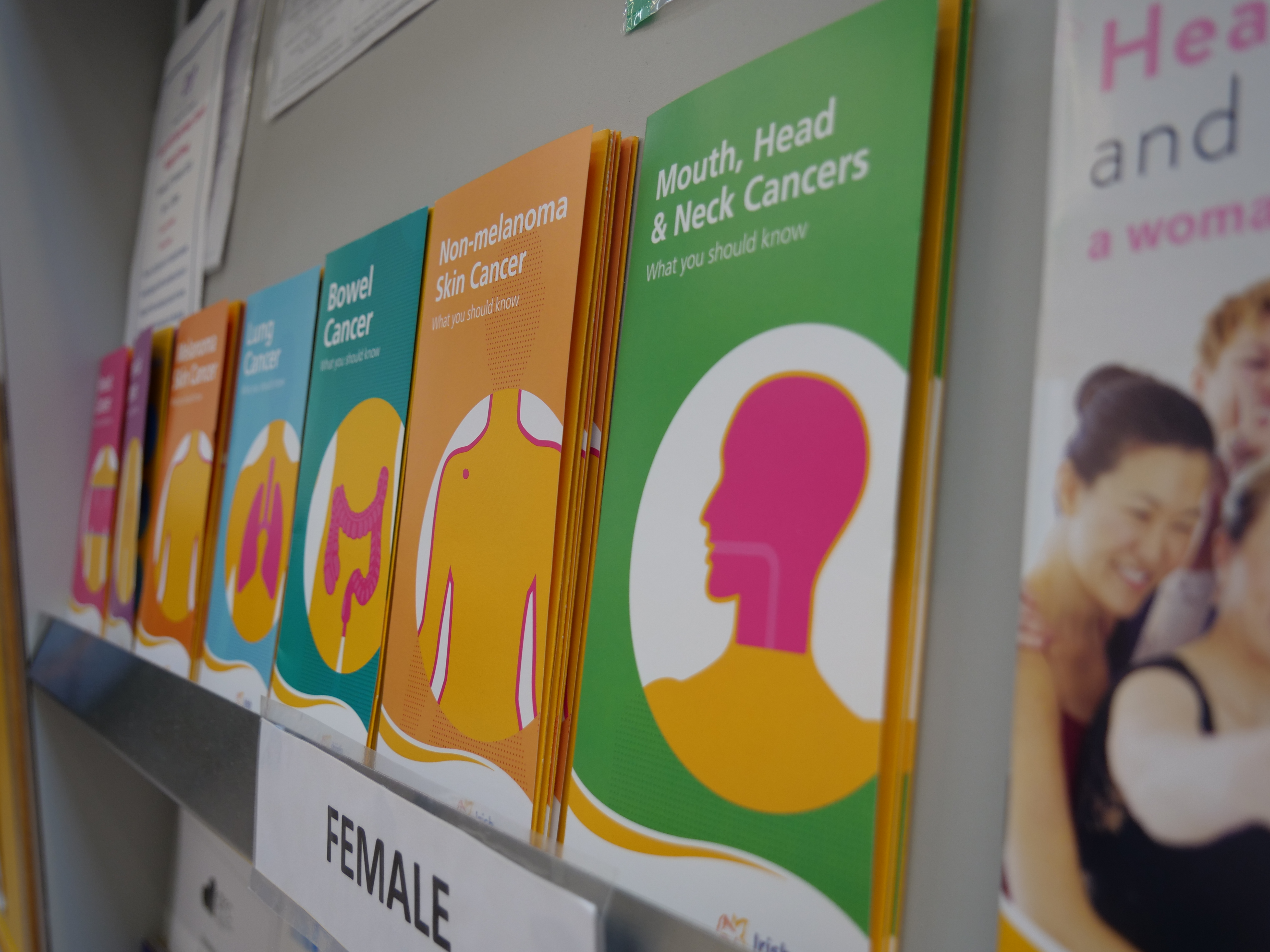 Shelf of Irish Cancer Society cancer publications