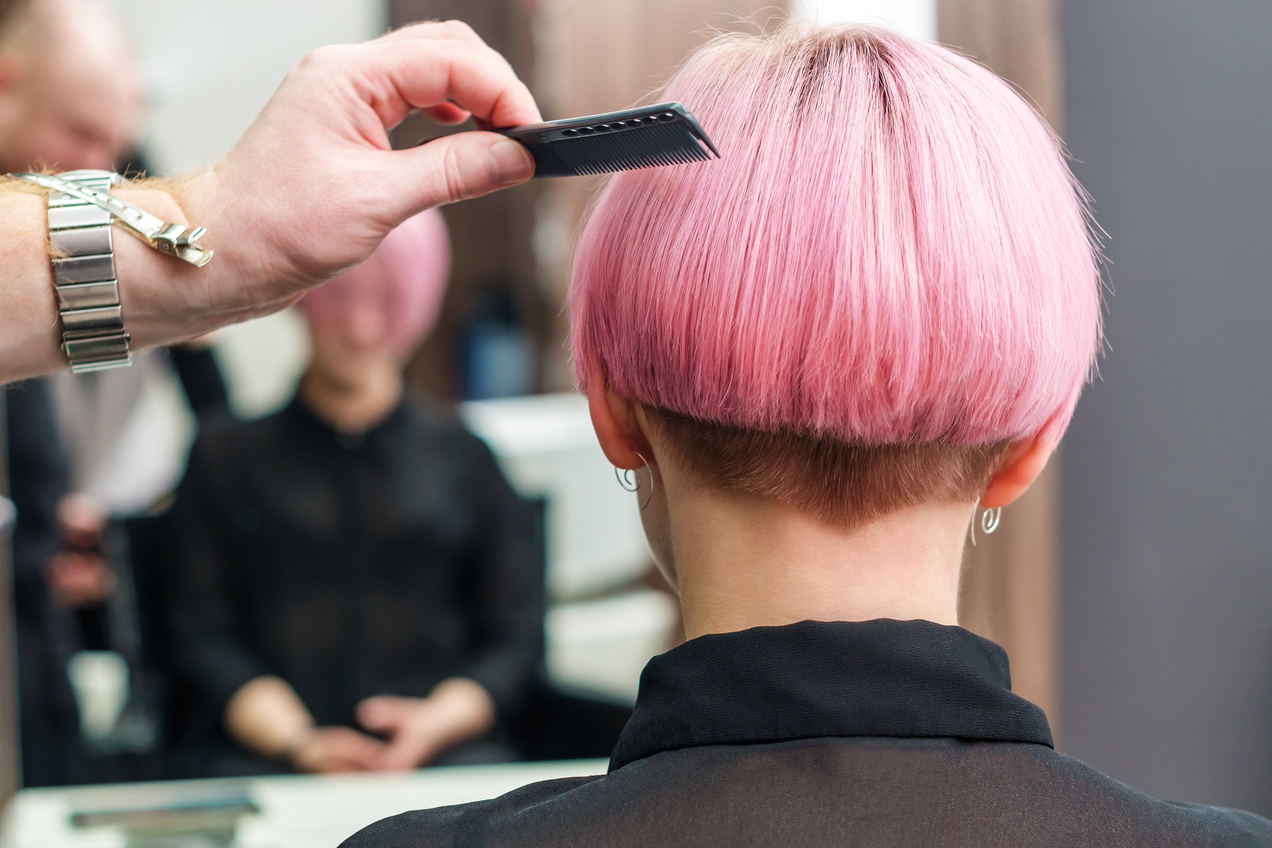 Shave or Dye - pink hair