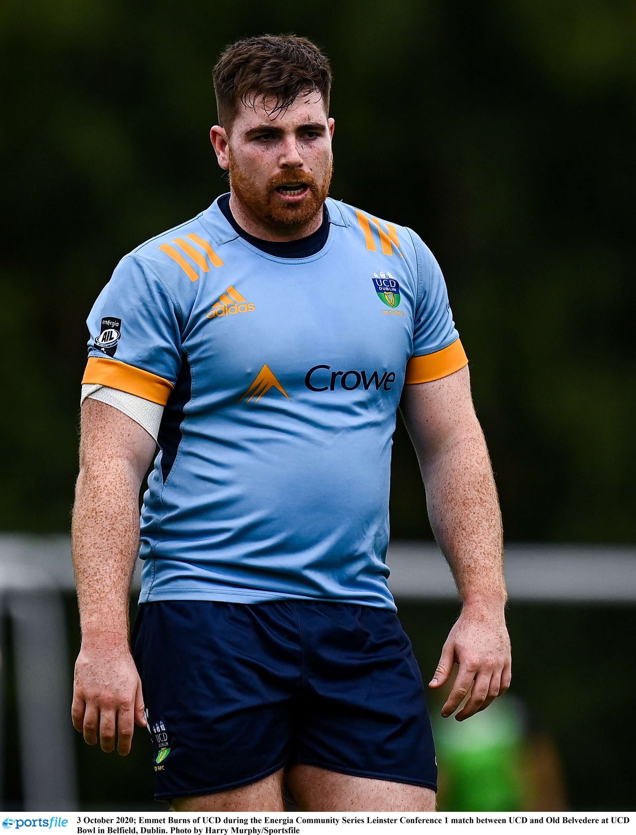 Emmet Burns playing rugby