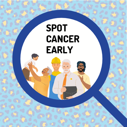 Men's spot cancer early poster