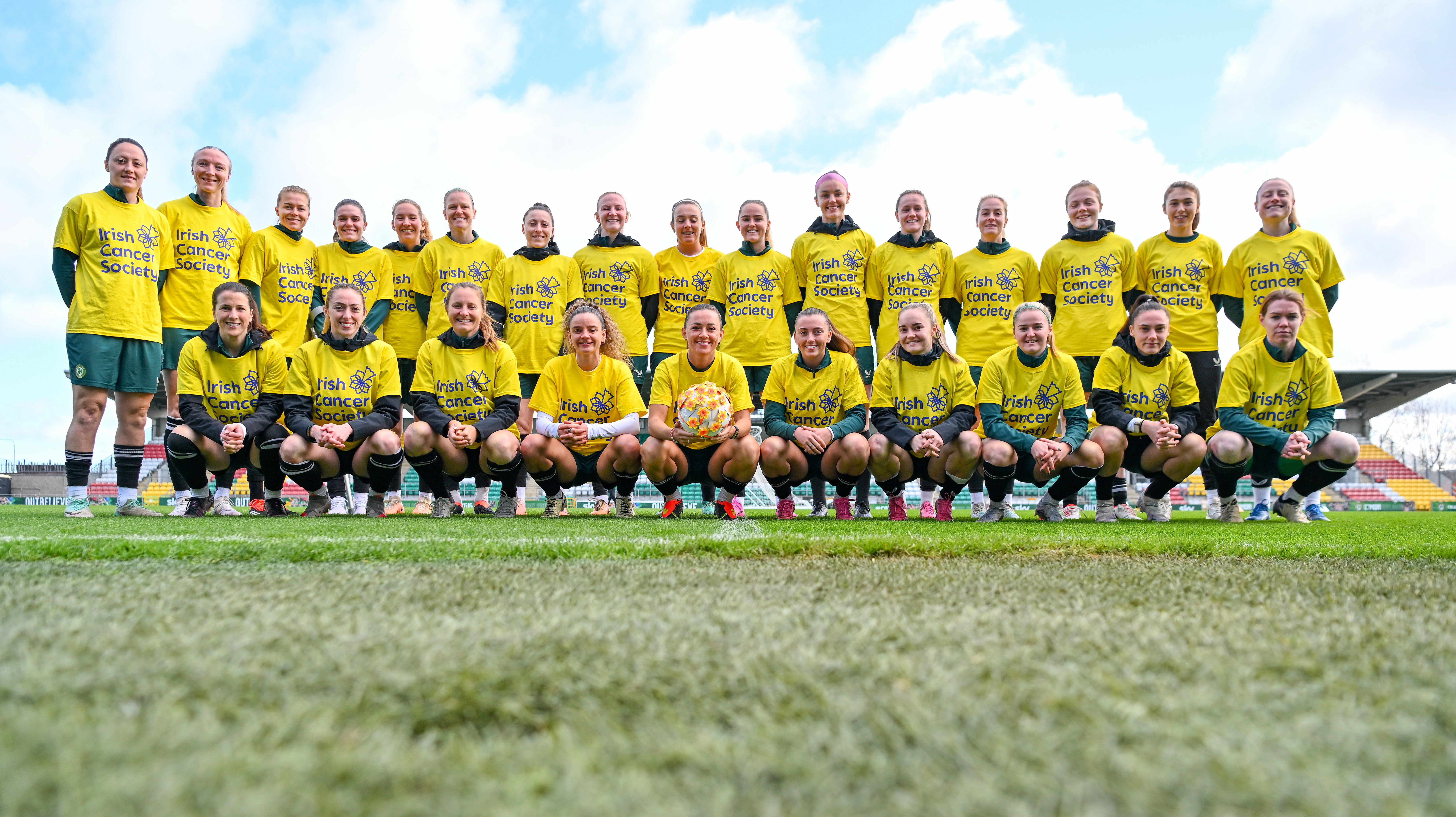 Girls in Green go yellow for Daffodil Day