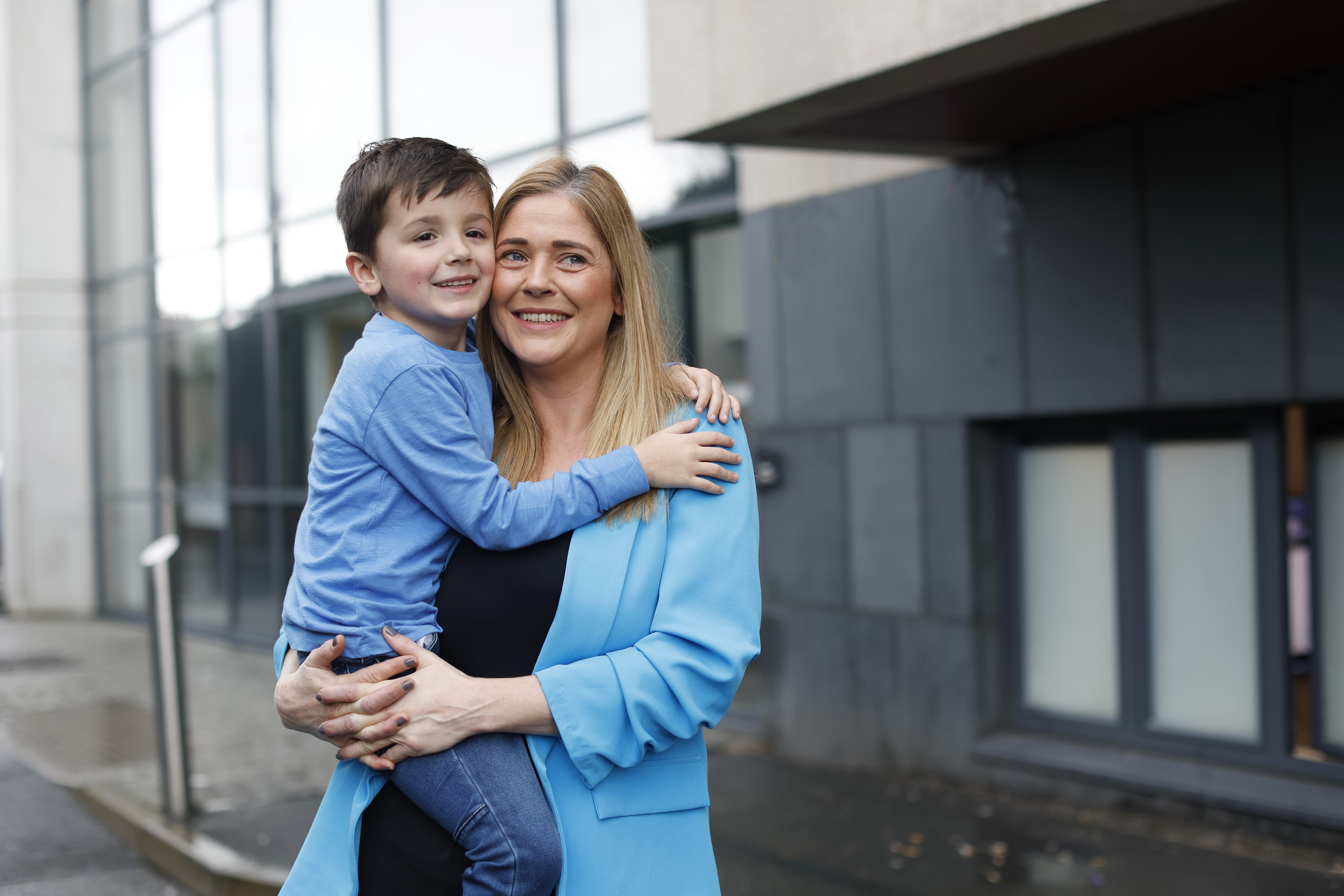 Tommy with his Mam, Róisín
