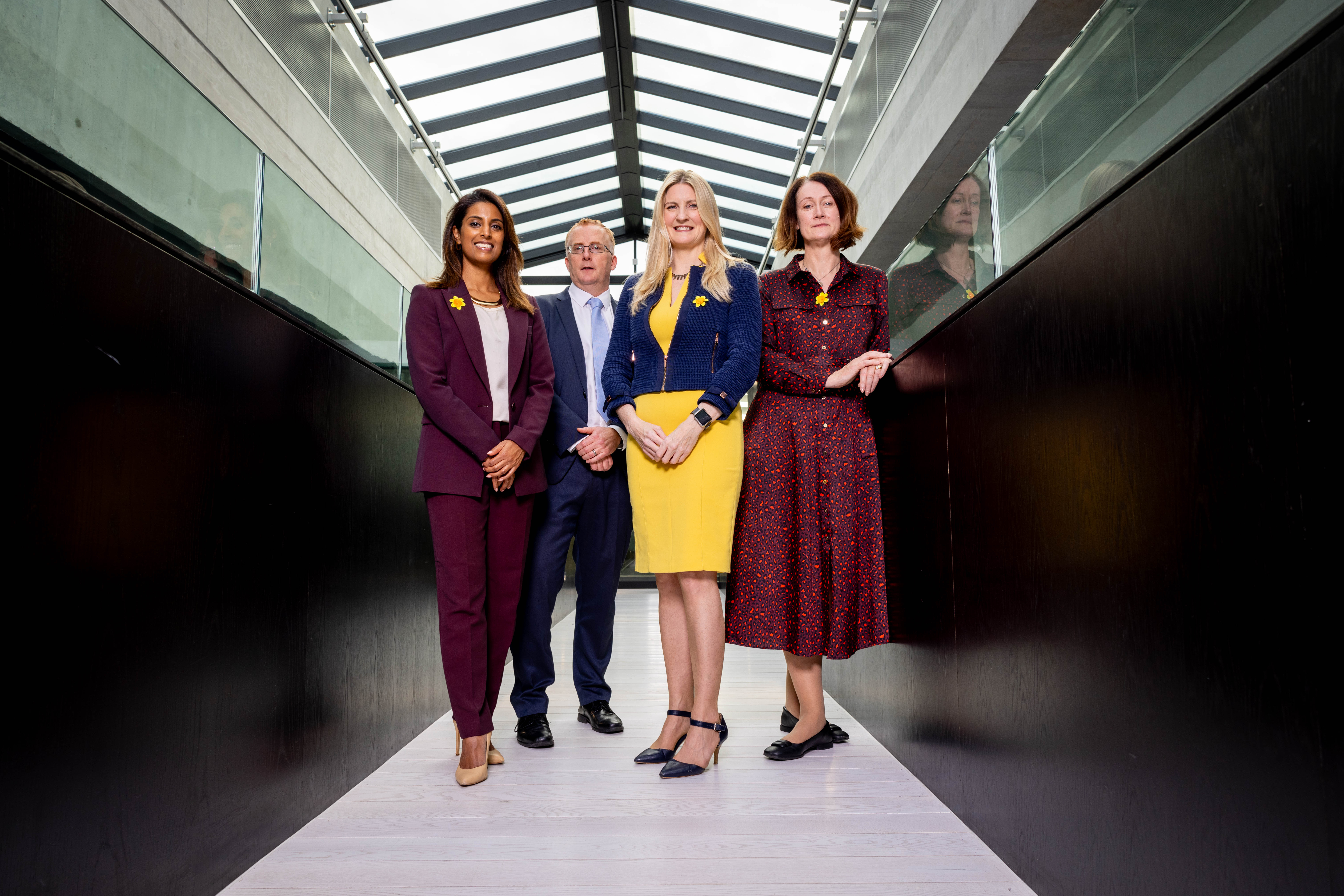 Irish Cancer Society CEO Averil Power pictured with key partners from the Beaumont RCSI Lung Partnership