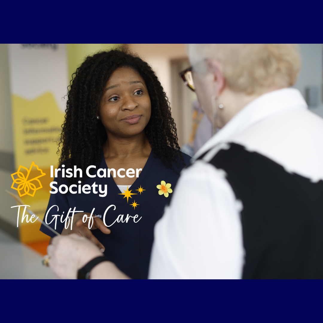 Linda talking with a patient