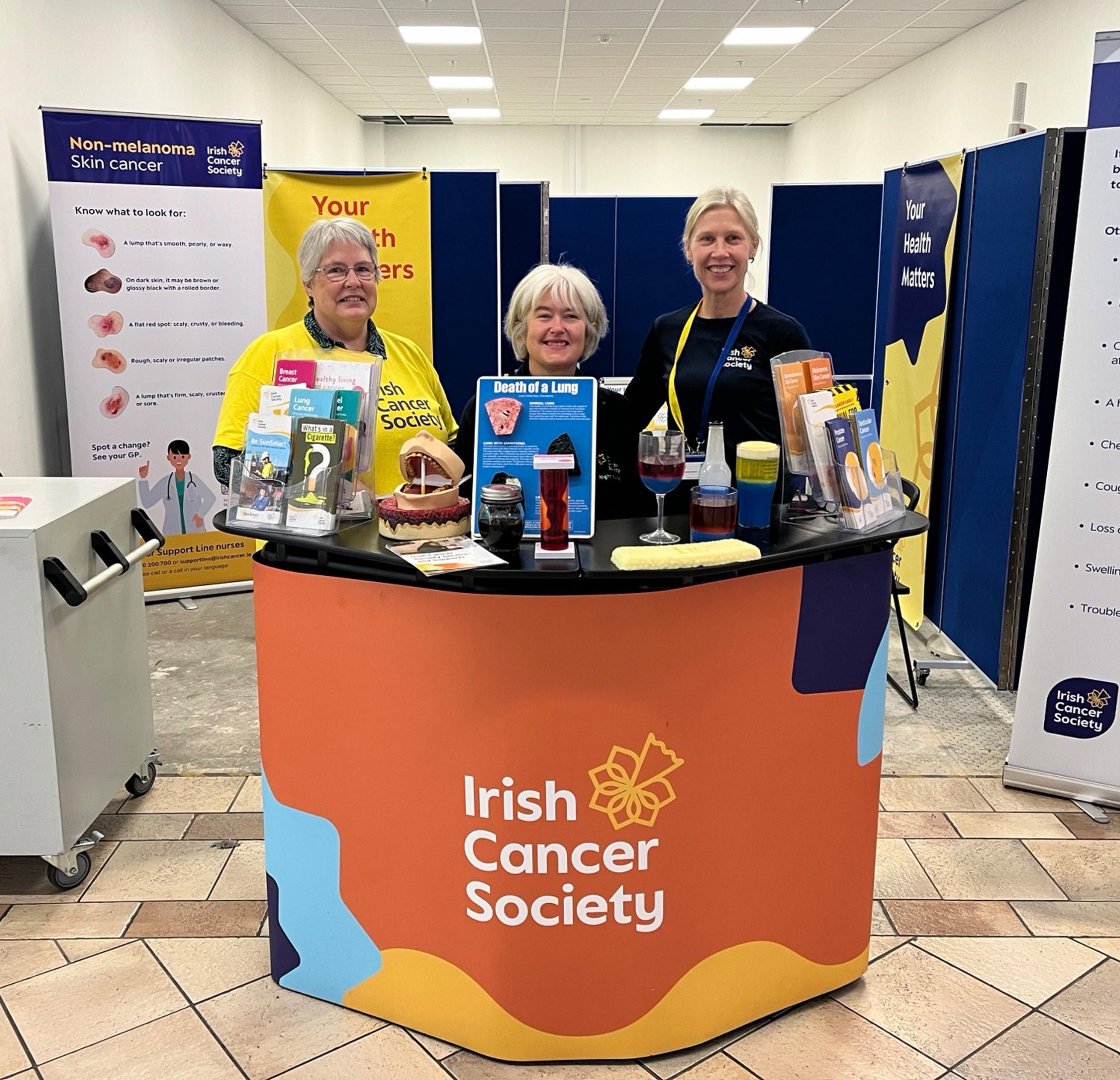 Sonya and volunteers at a roadshow event