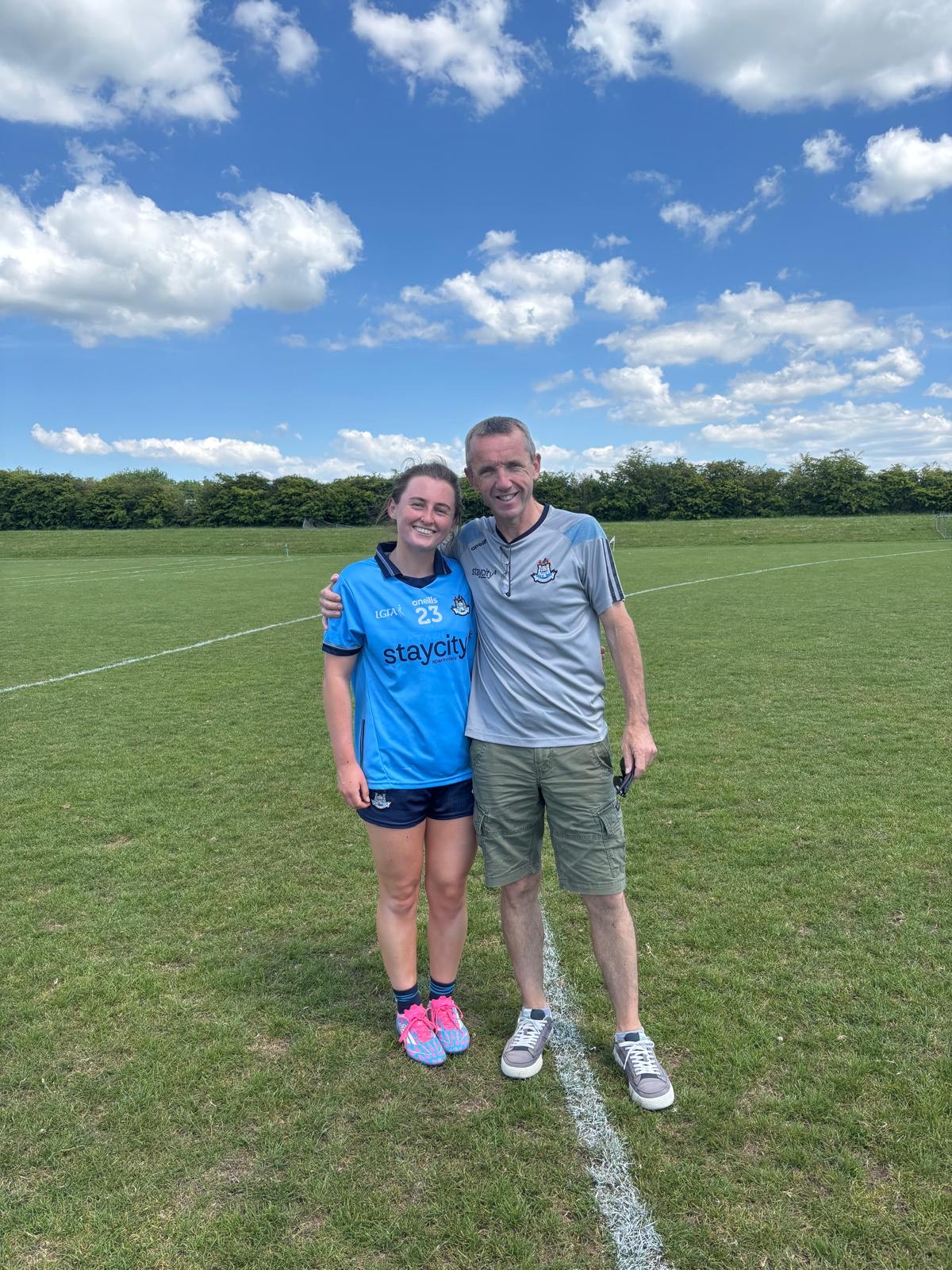 Lana and her dad, Des