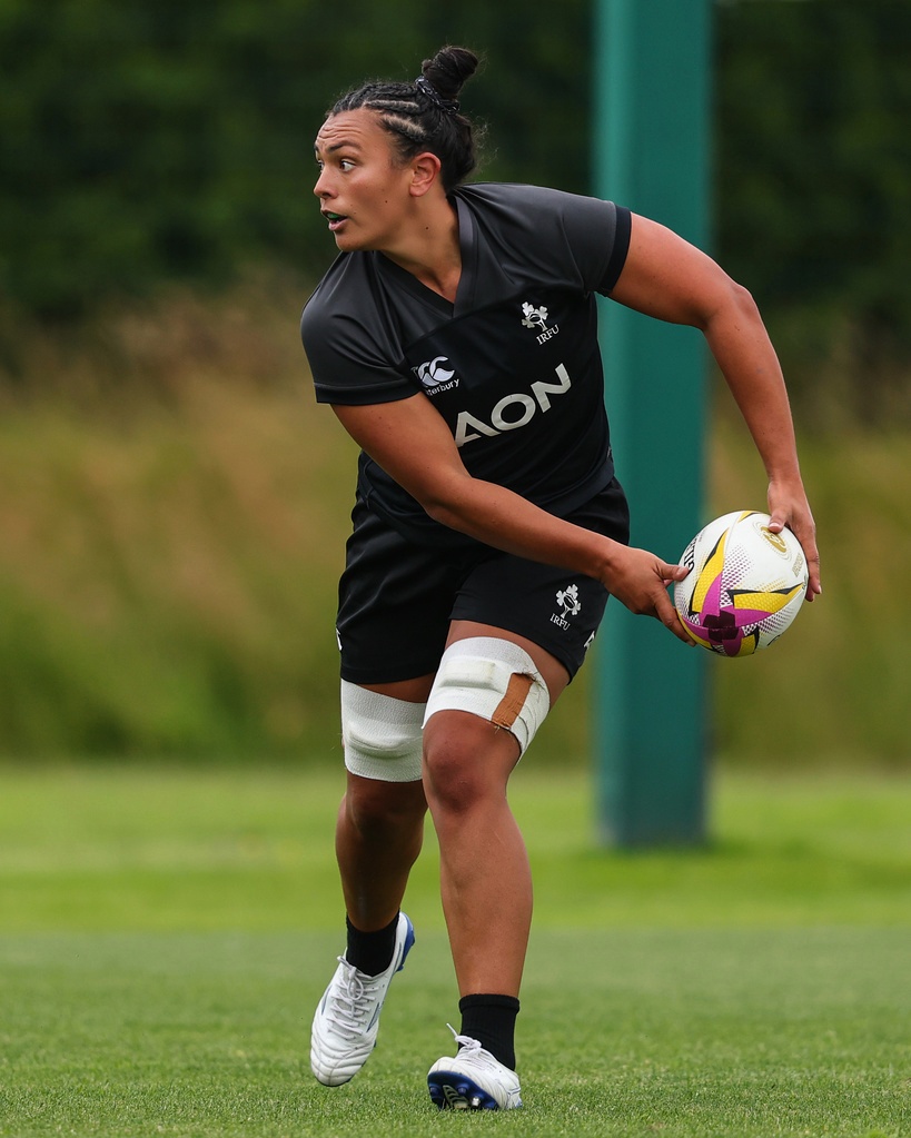 Shannon playing rugby