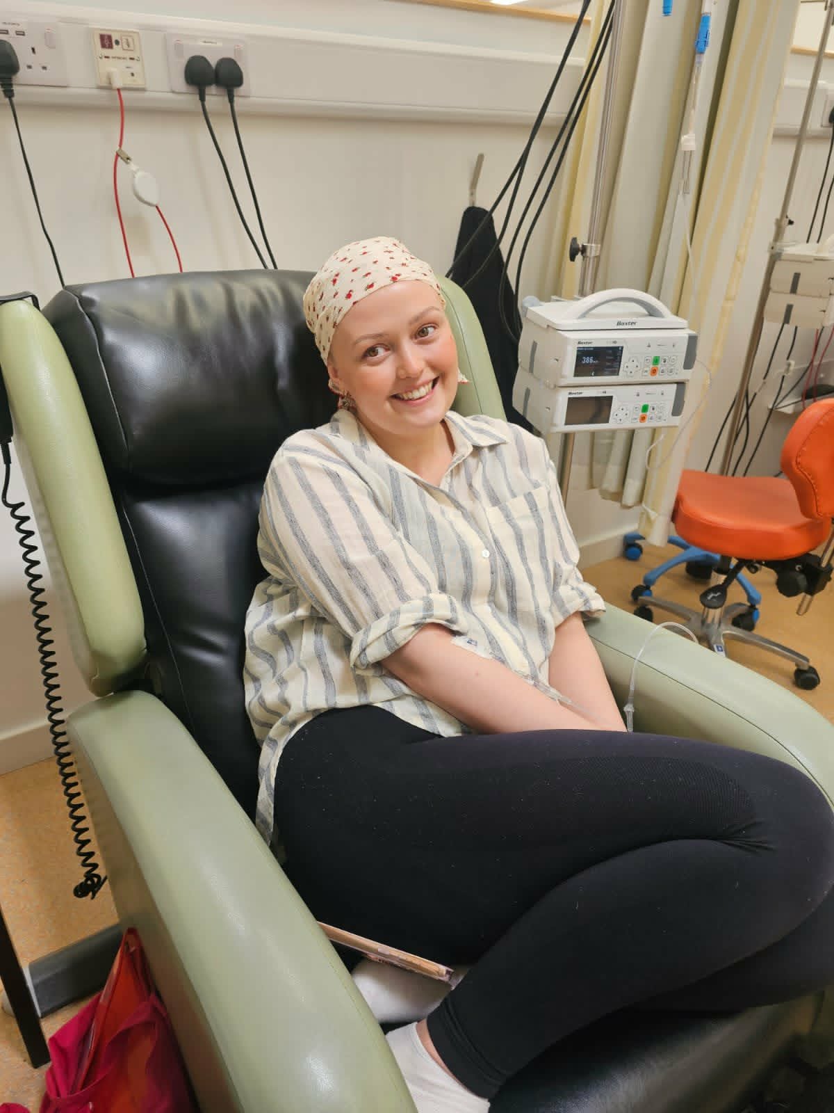 Alanna during treatment