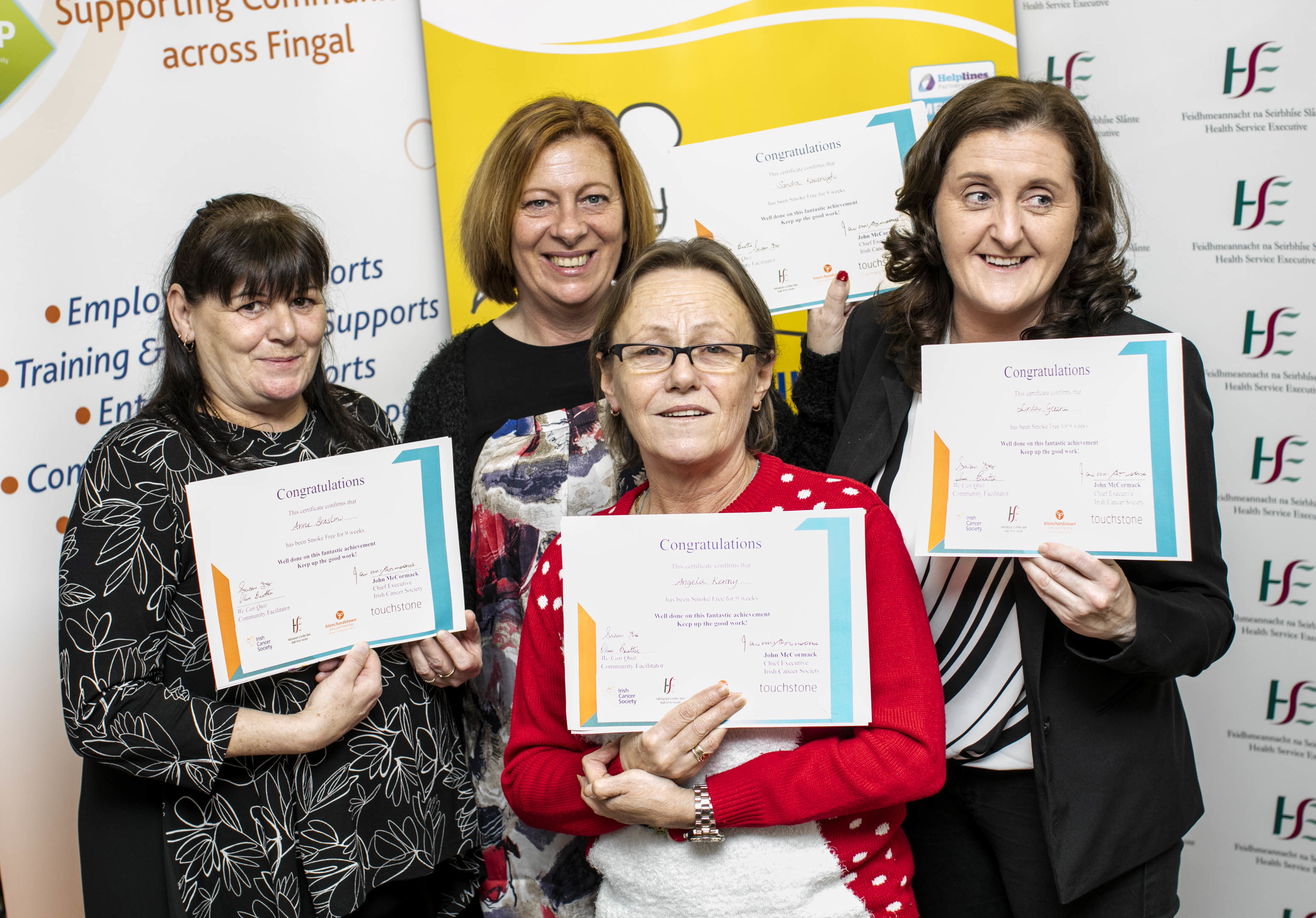 Women in Blanchardstown complete ‘We Can Quit’ programme and quit smoking together