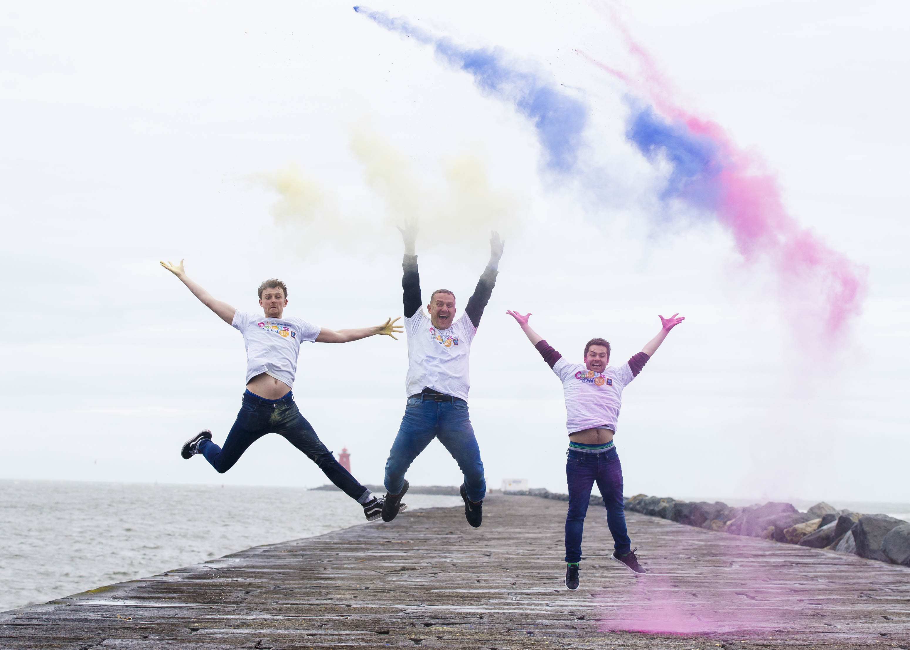 Stars of The Young Offenders go on a colourful riot to launch Colour Dash 2018
