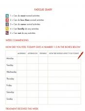 Fatigue diary 