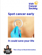 Spot cancer early Easy Read leaflet