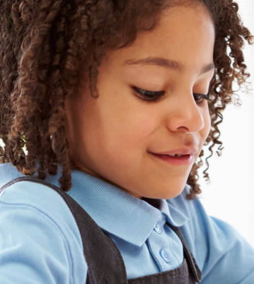 School child in uniform