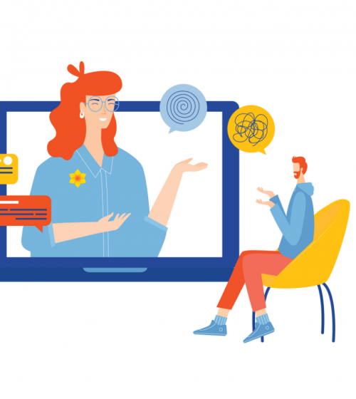 Remote counselling illustration