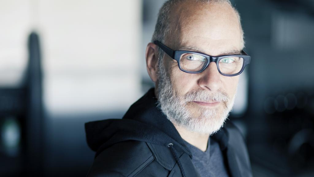 Middle aged man in glasses