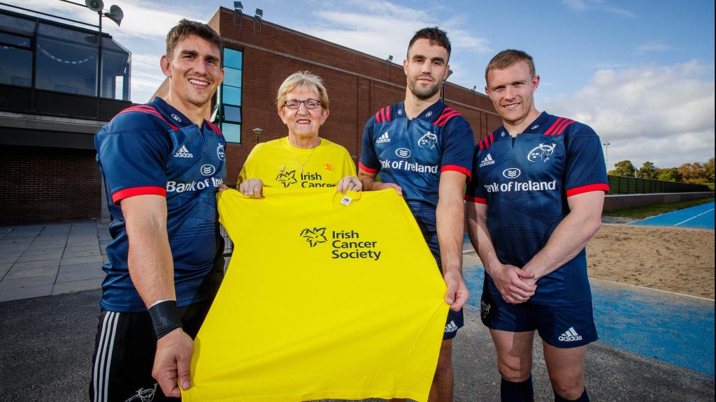 Fundraiser with rugby players