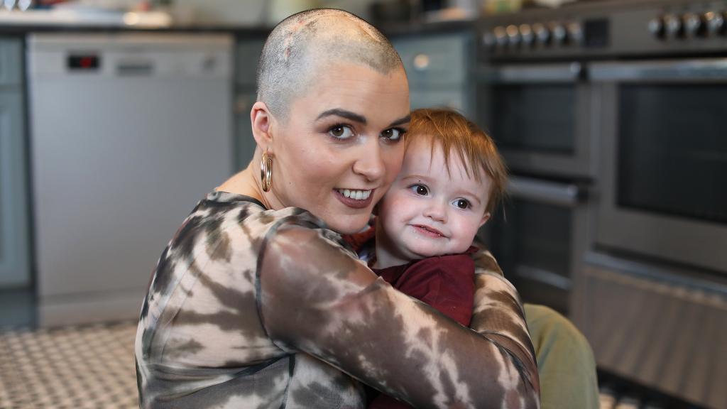 Alannah Sheehan and son