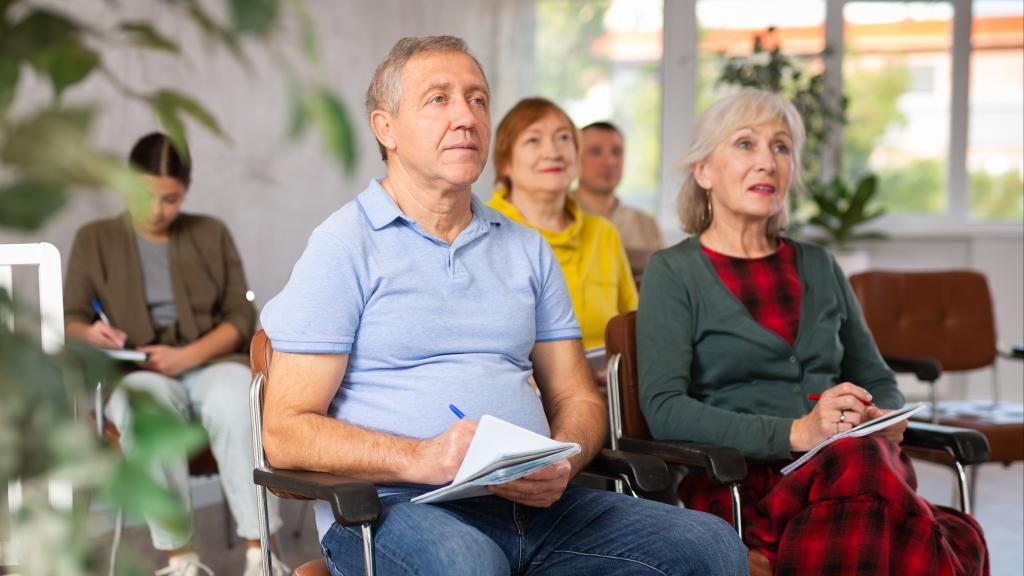 adults in a classroom