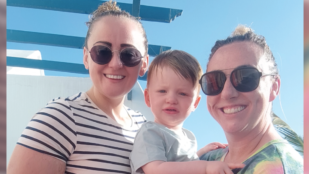 Victoria with her wife Sarah and son Lucas