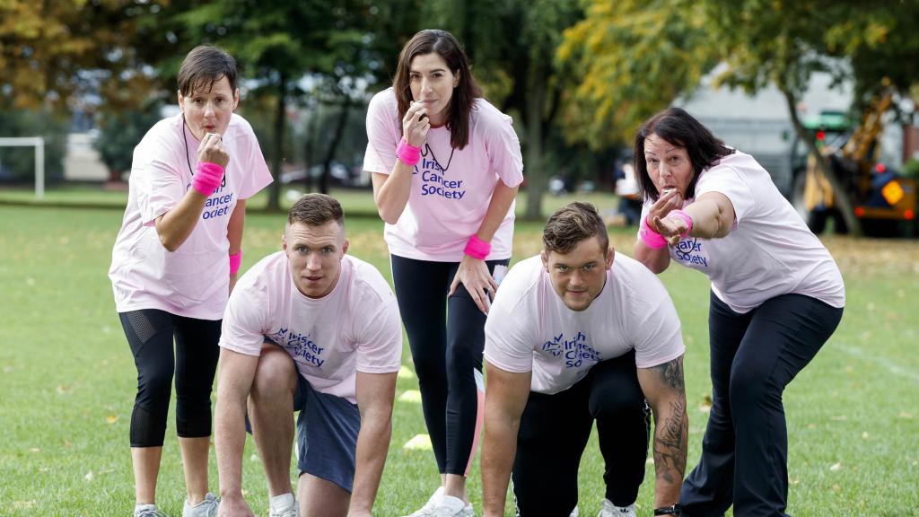 Andrew Porter & Rory O'Loughlin get exercised about breast cancer