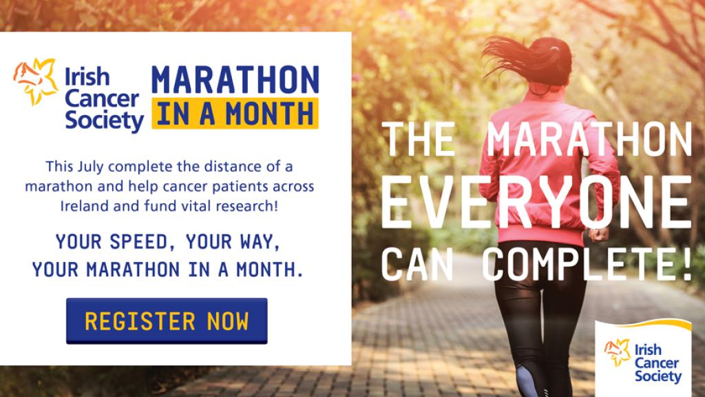 Irish Cancer Society Marathon in a Month