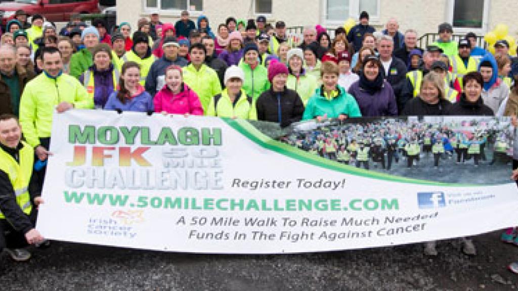 JFK’s 50 Mile Challenge Event Returns Bigger & Better to Ireland in aid of the Irish Cancer Society JFK’s 50 Mile Challenge Event Returns Bigger & Better to Ireland in aid of the Irish Cancer Society