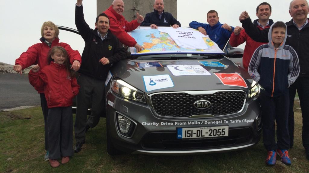 Non-Stop Charity Drive from Malin Head to Tarifa, Spain for Irish Cancer Society