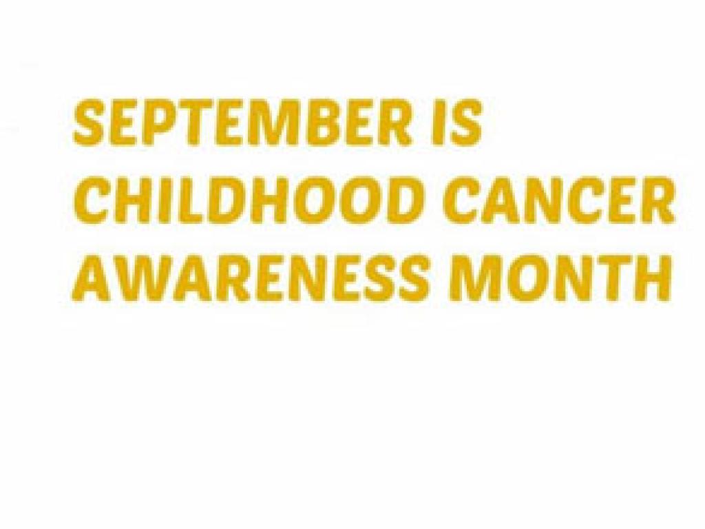 September is Childhood Cancer Awareness Month