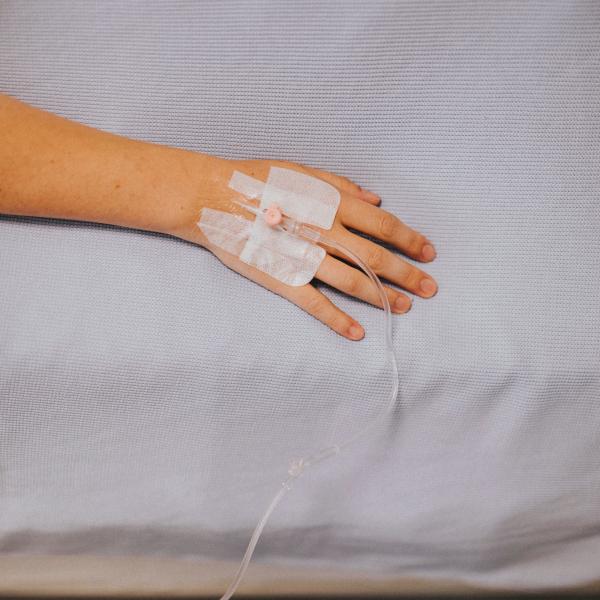 IV in hand