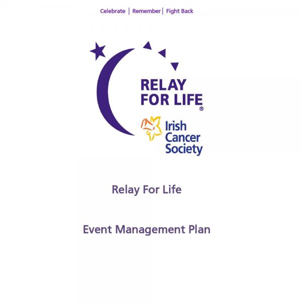 Relay For Life event management plan