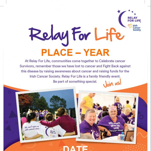 Relay For Life promotional poster