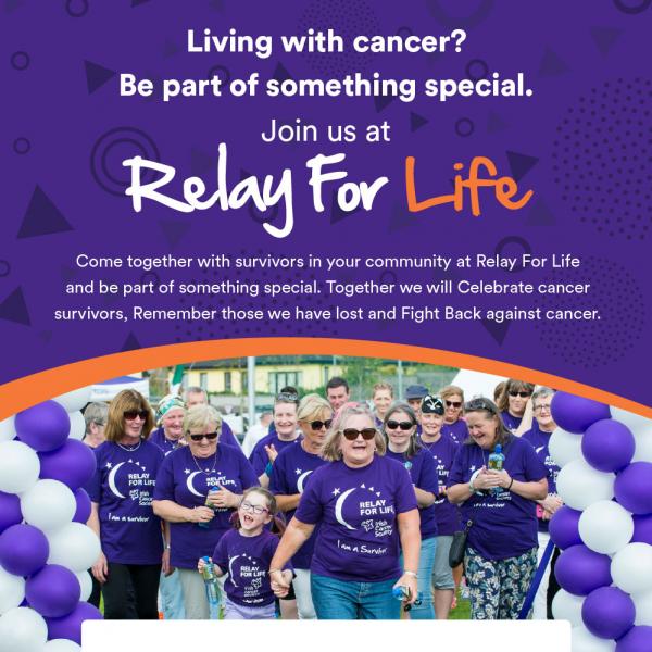 Relay For Life walk poster