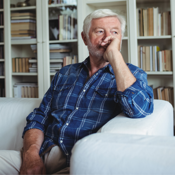 older man sitting