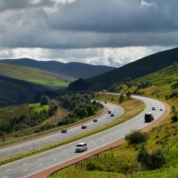 Cars on a motorway