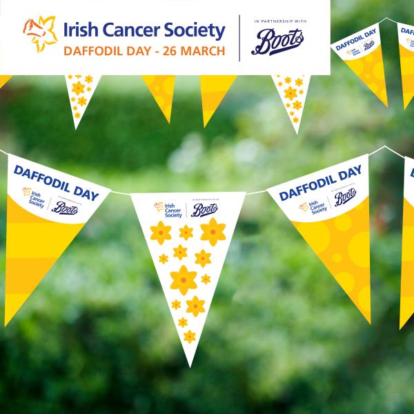 Daffodil Day Bunting Virtual Background