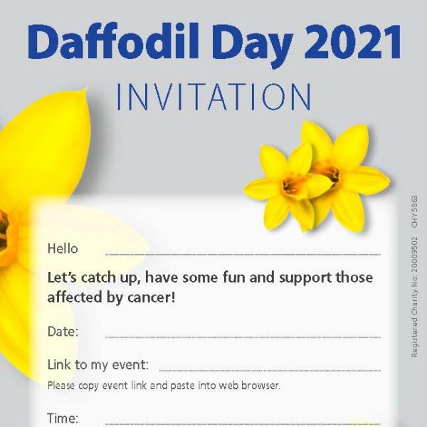 Daffodil Day Digital Invite