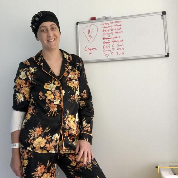 Elaine Scully in hospital