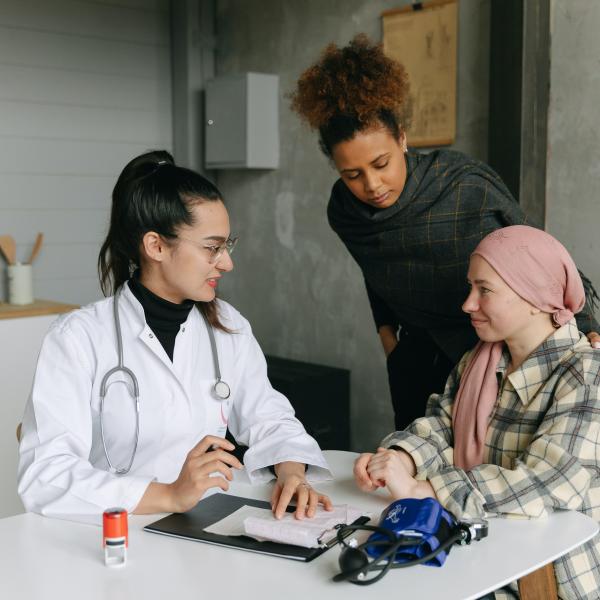 young woman examination patient