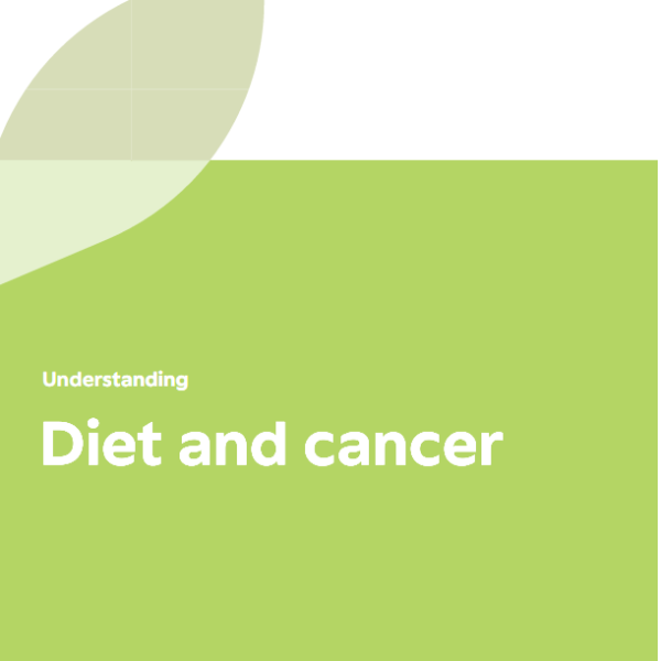 Diet and cancer booklet cover