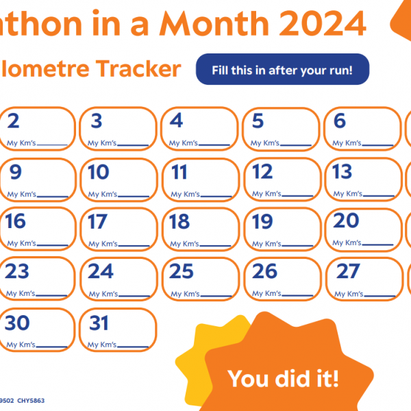 Marathon In A Month 2024 Tracker