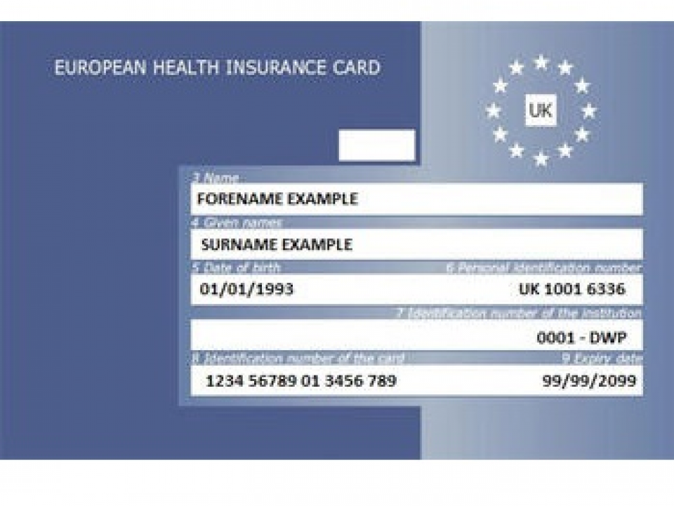 european travel health card