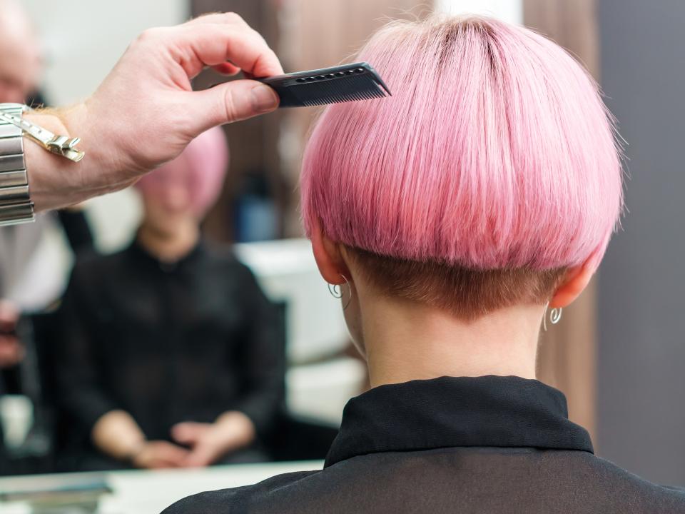 Shave or Dye - pink hair