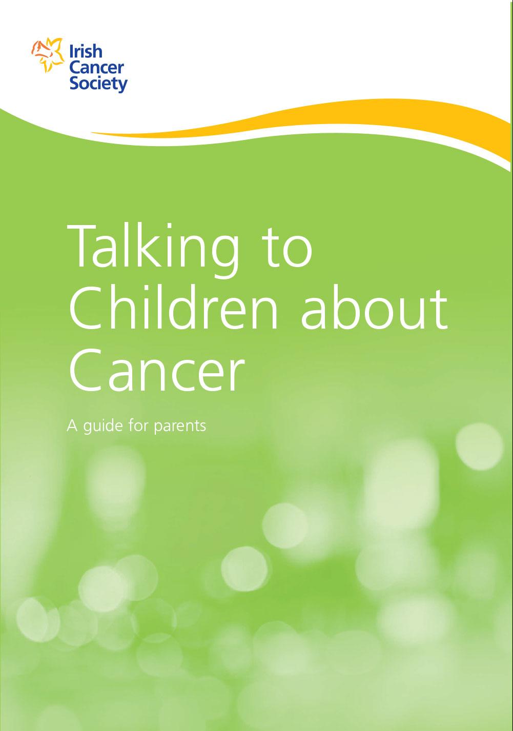 Talking to children about cancer booklet