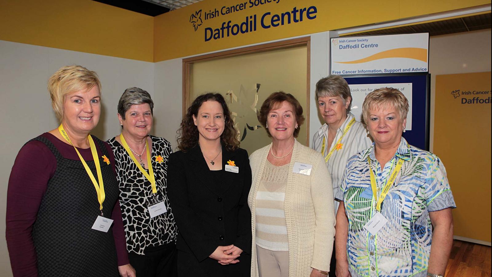 Daffodil Centre volunteers in front of a Daffodil Centre