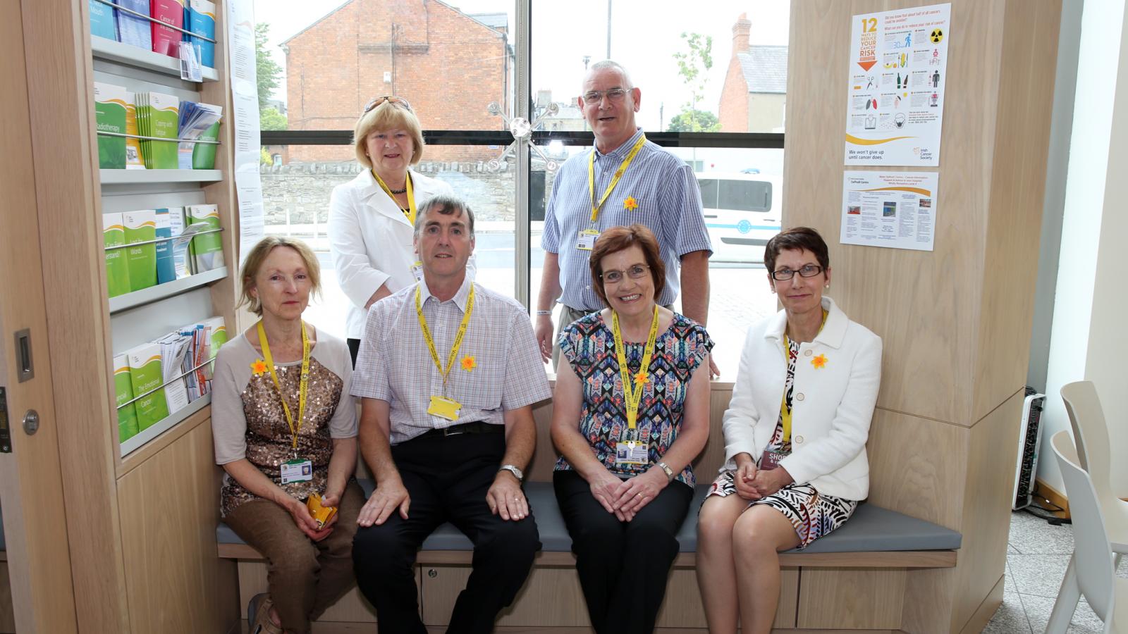 Daffodil Centre volunteers sitting in front of a window