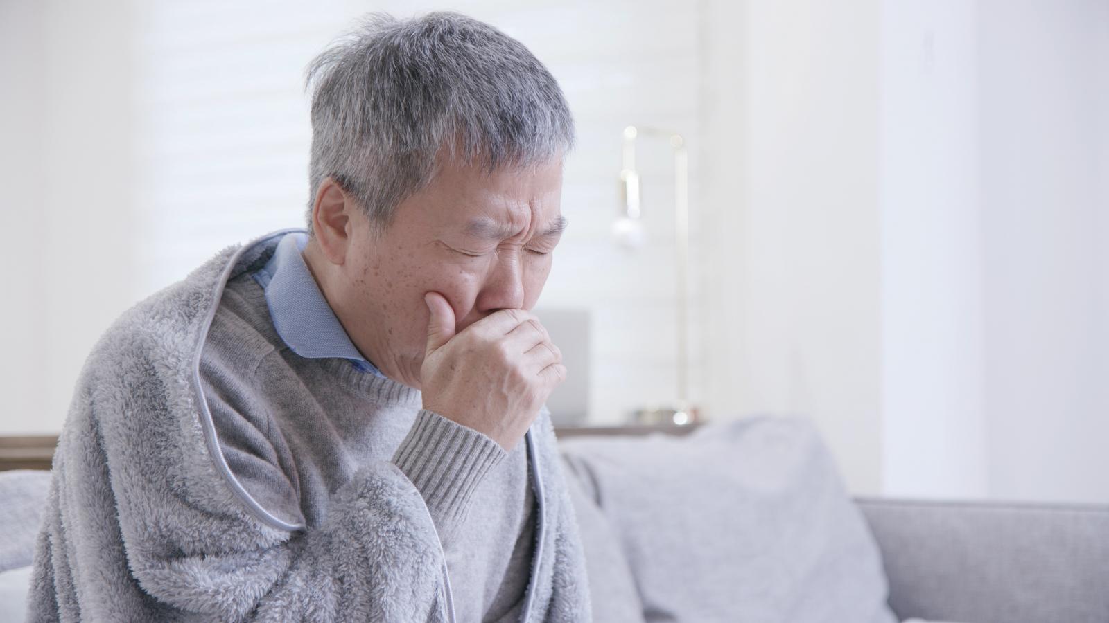 cough older Asian man