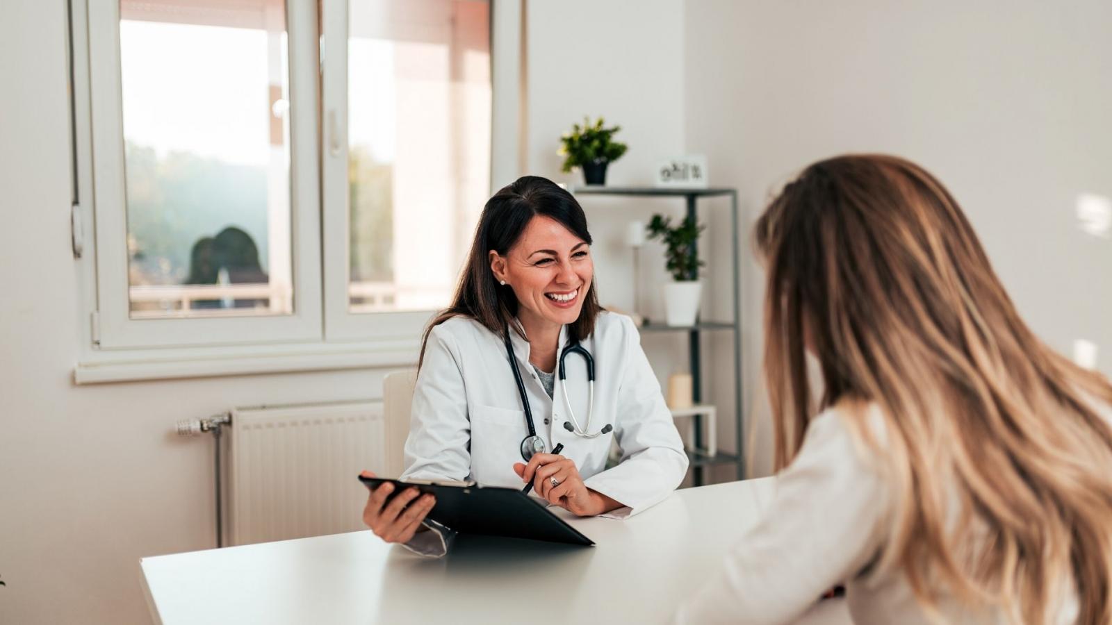 Medical professional with clipboard