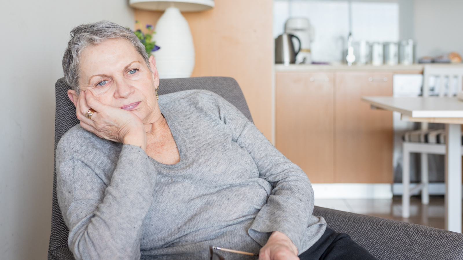overweight older woman