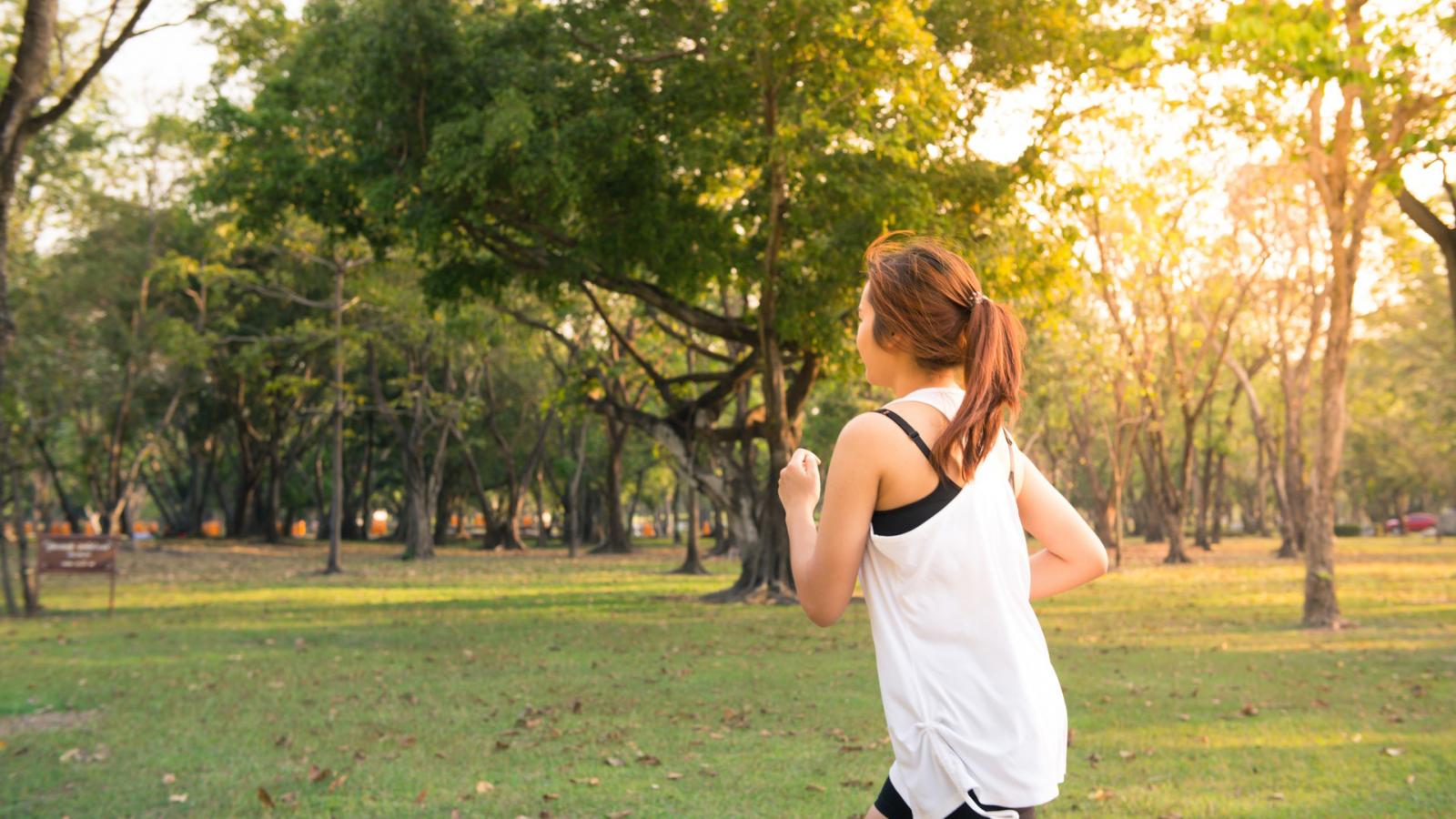 woman running